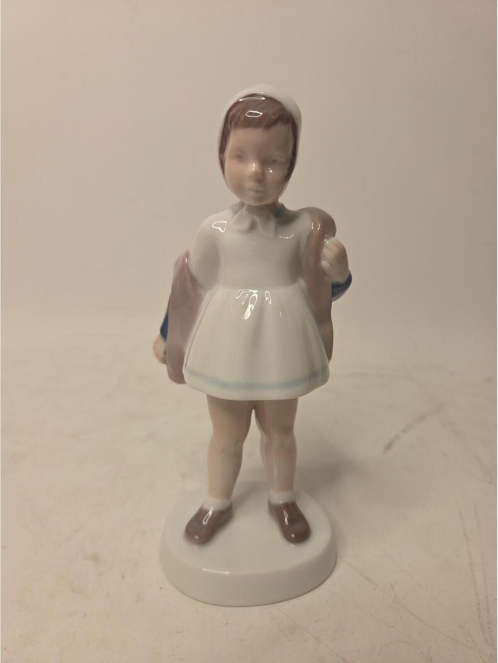 Bing and Grondahl Figurine - Miss Charming with Coat - 2387 - 7 inches
